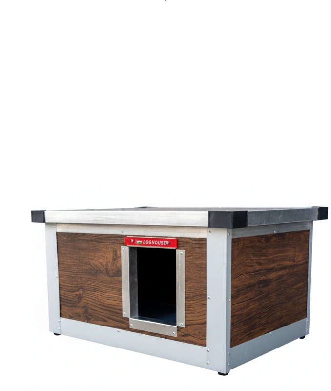 Zateplená búda pre mačku (imitácia dreva)