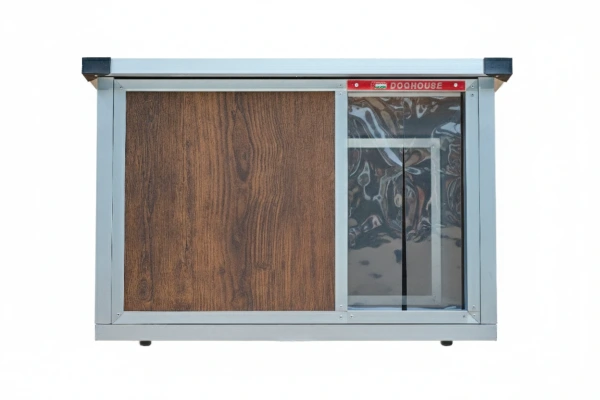 Zateplená búda Woody pre psa  s infravykurovaním a regulovateľným termostatom 1