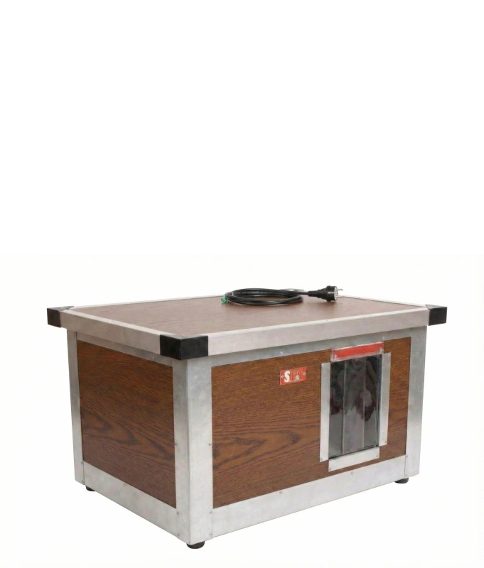 Vyhrievaná búda Woody pre mačku (imitácia dreva)